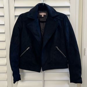 Philosophy Faux Suede Drape Jacket size XS